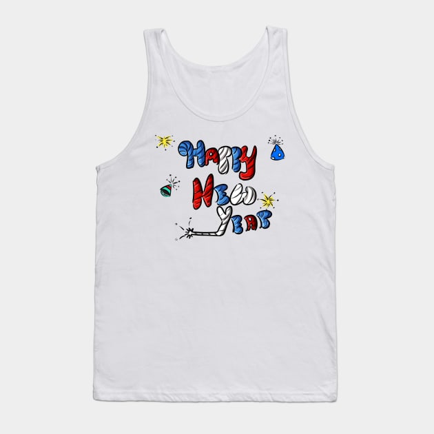 Happy New Year Tank Top by Make_them_rawr